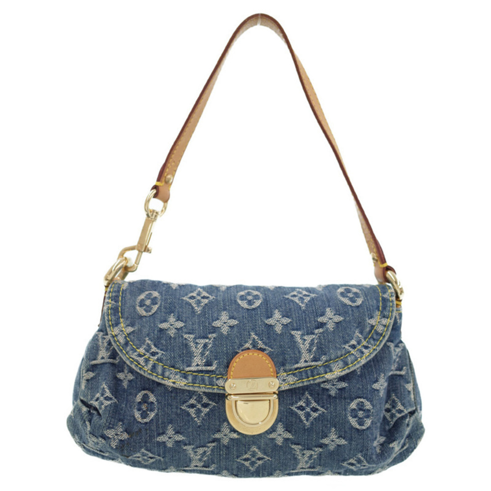 Louis Vuitton Monogram Denim Mini Pleaty Blue - Picture 1 of 8